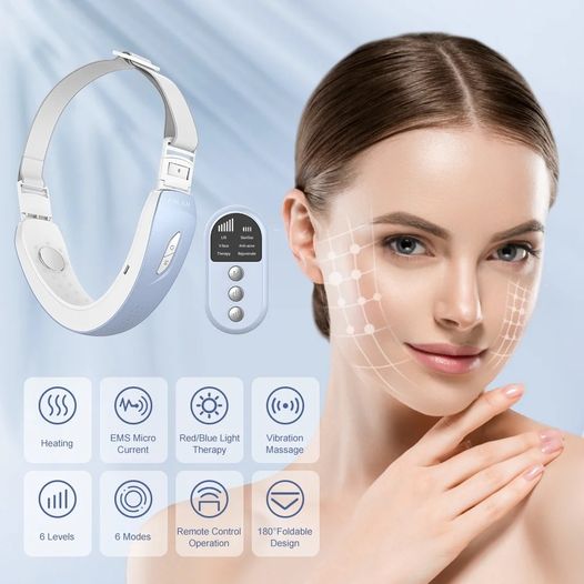 Face Lifting Machine LED Photon Therapy Face Slimming,Vibration Massager V-Line Reduce Double Chin Belt V Lifting Face Skin Care NOTE:- RESTOCK AGAIN MINIMUM UNITS AVAILABLE