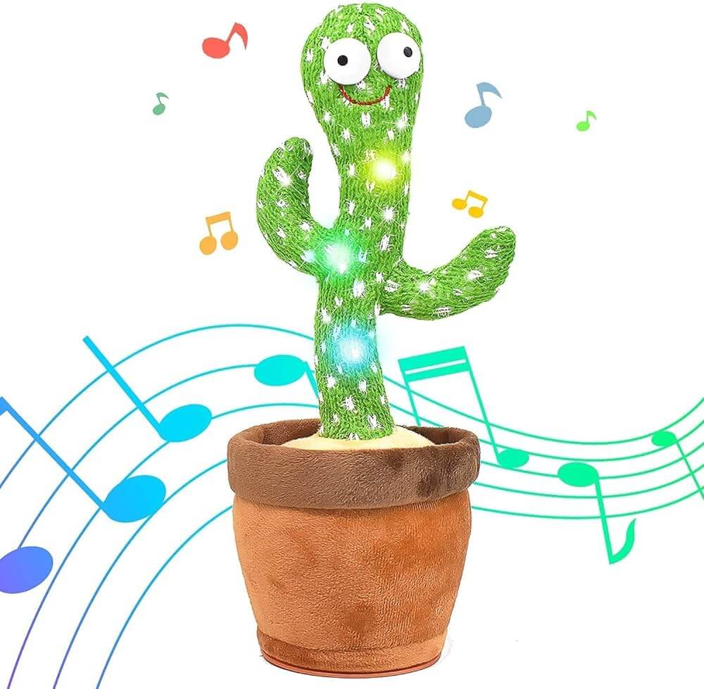 Dancing Cactus Talking Toy, Cactus Plush Toy, Wriggle & Singing Recording Repeat What You Say Funny Education Toys for Babies Children Playing(Cactus Toy) NOTE: AVAILABLE ON 50% DISCOUNT