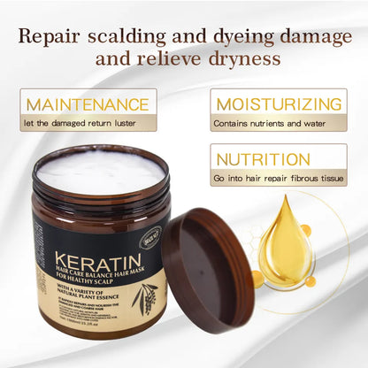 Ultimate Keratin Hair Mask Treatment: Restore, Strengthen, and Shine - 500 ml  NOTE: AVAILABLE ON 50% DISCOUNT